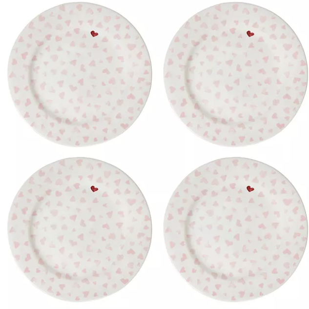 Love You More Dessert/Salad Plate, Set of 4