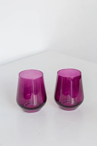 Amethyst Stemless Wine-Set of Two