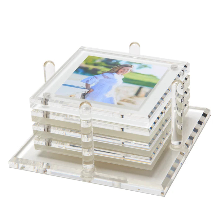 Photo Drink Coasters-White