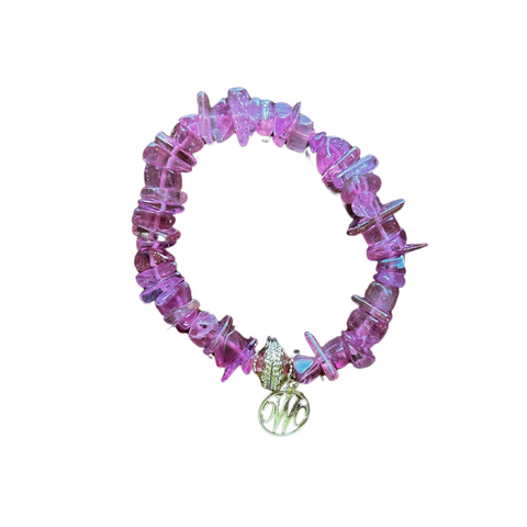 Pink Tourmaline Chip Bracelet
