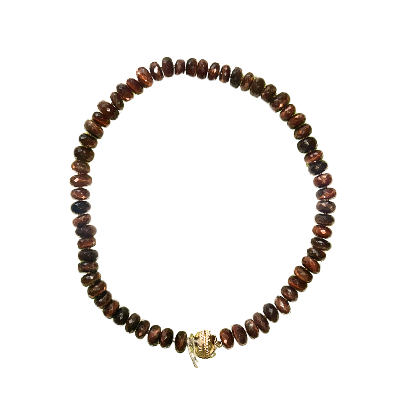 Nancy Chocolate Moonstone Necklace