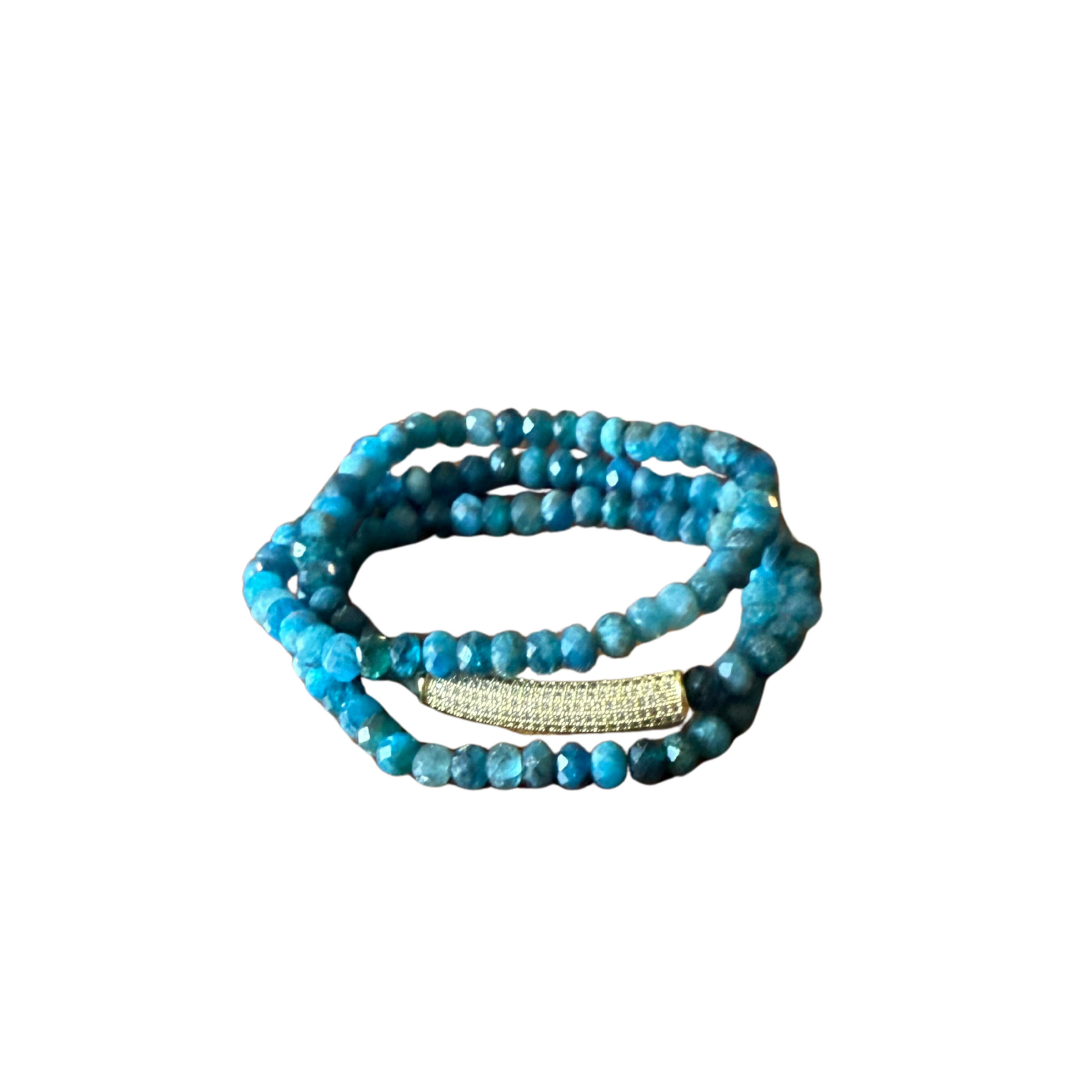Bar Bracelet -Apatite