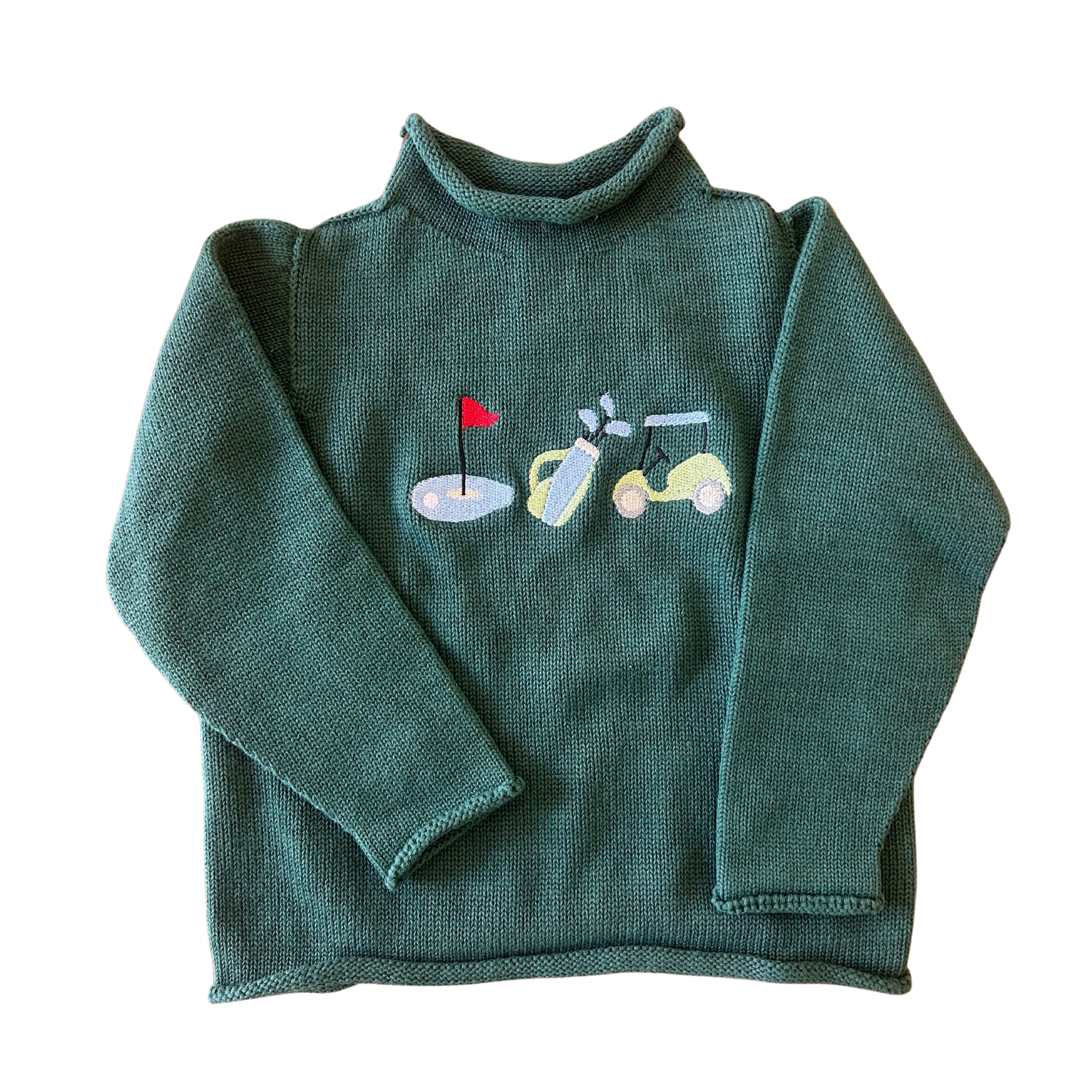 Rollneck Golf Sweater - Green