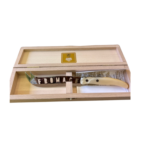 Laguiole Berlingot Cheese Knife Fromage XXL- Natural Handle