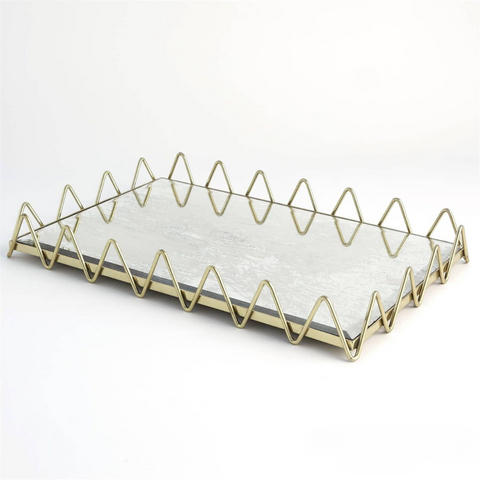 Ric Rac Tray-Gold