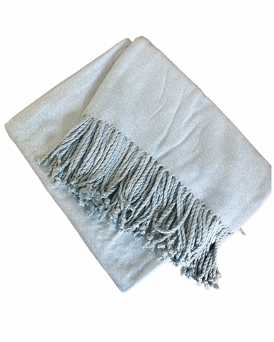 Bamboo and Rayon Throw Blanket- Aqua
