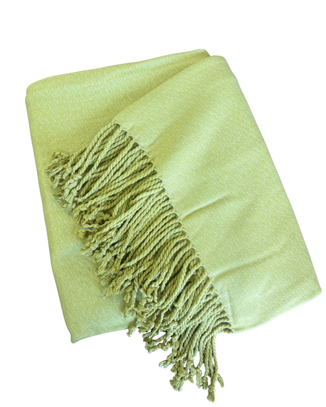 Bamboo and Rayon Throw Blanket- Chartreuse