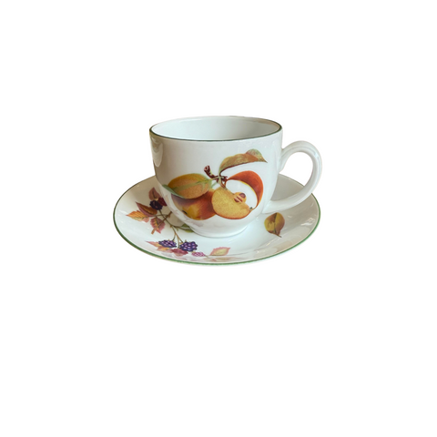 Evesham Vale Pattern Tea Cup and Saucer