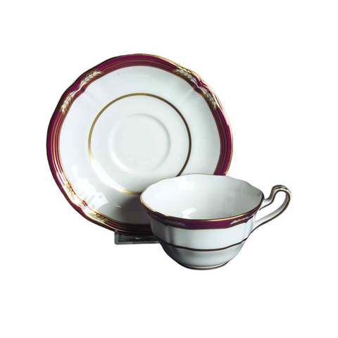 Chancellor Crimson Tea Cup and Saucer