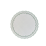 Scallop Green Vinilo Mat Set of 4