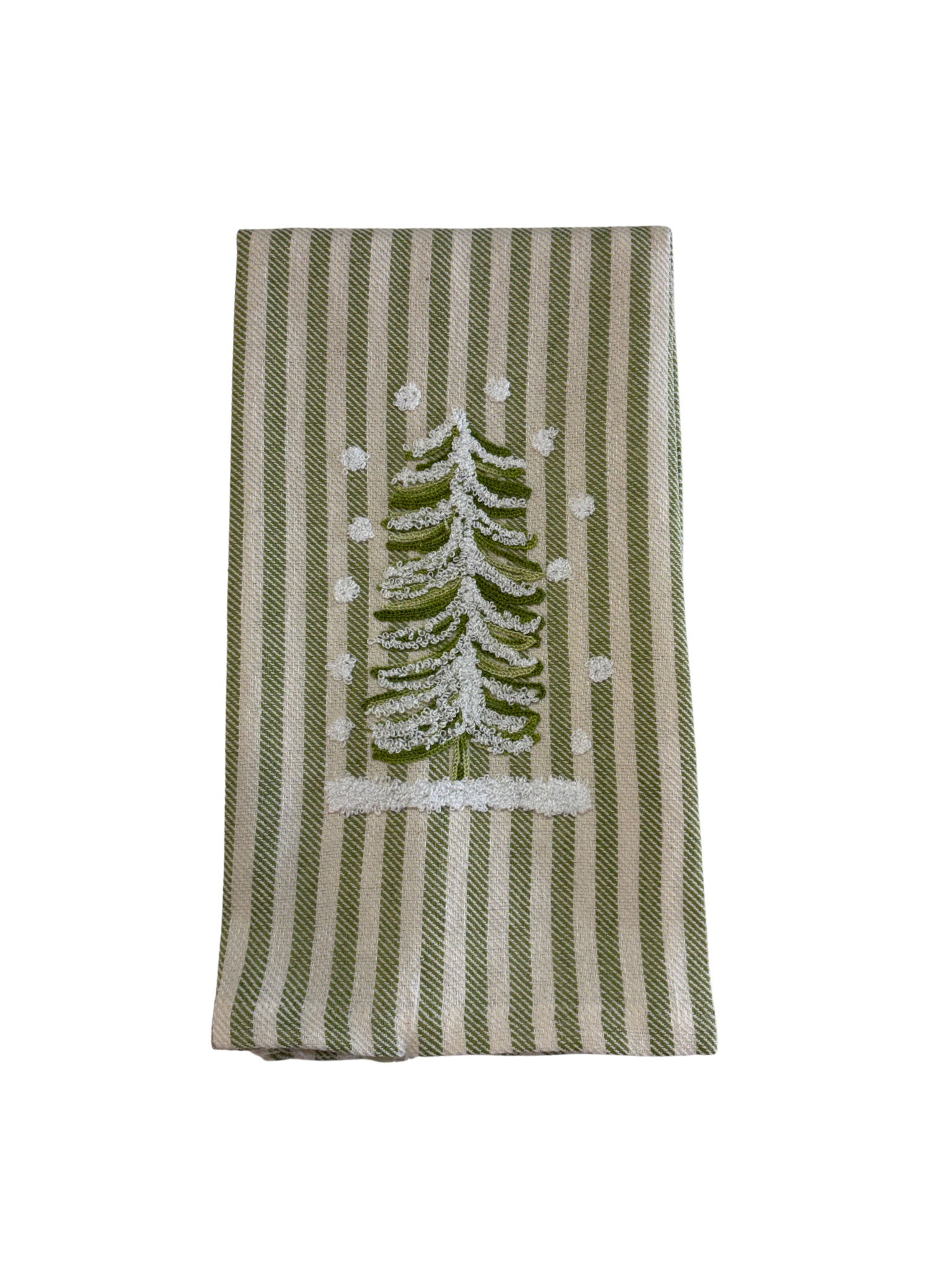 Embroidered Kitchen Towel, Christmas Tree