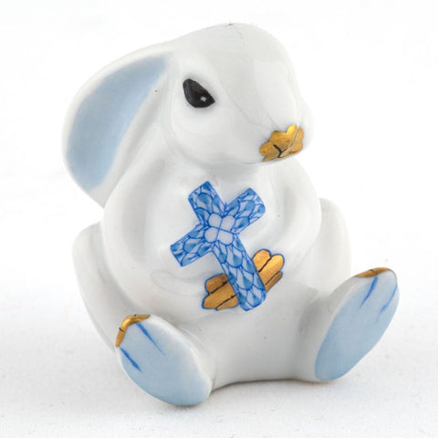 Bunny With Cross-Blue