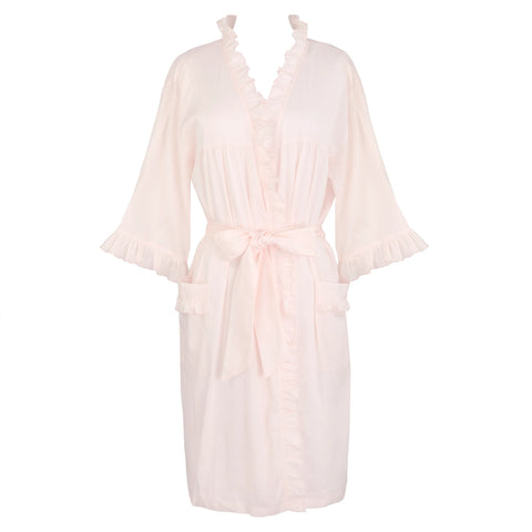 Julia Cotton Robe-Pink