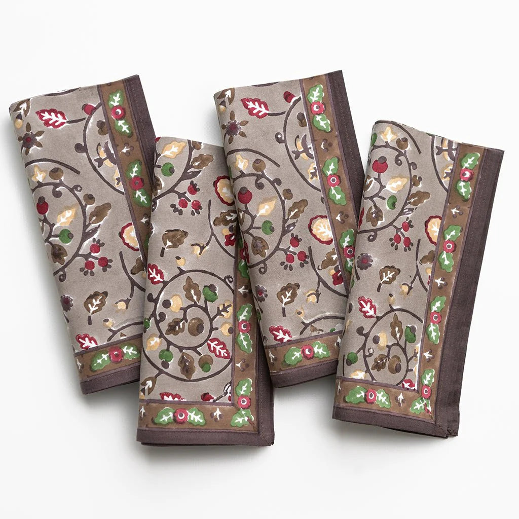 Acorn & Berries Napkin | Set of 4