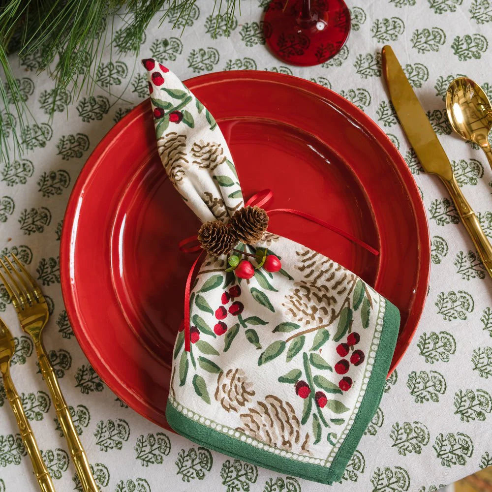 Christmas Garland Napkins Set of 4