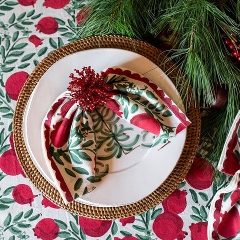 Pomegranate Vine Napkin Set of 4