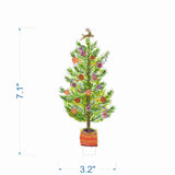 Fig and Orange Tree | 0.25in. Acrylic Floral: SM / Pine Pattern SM Stand