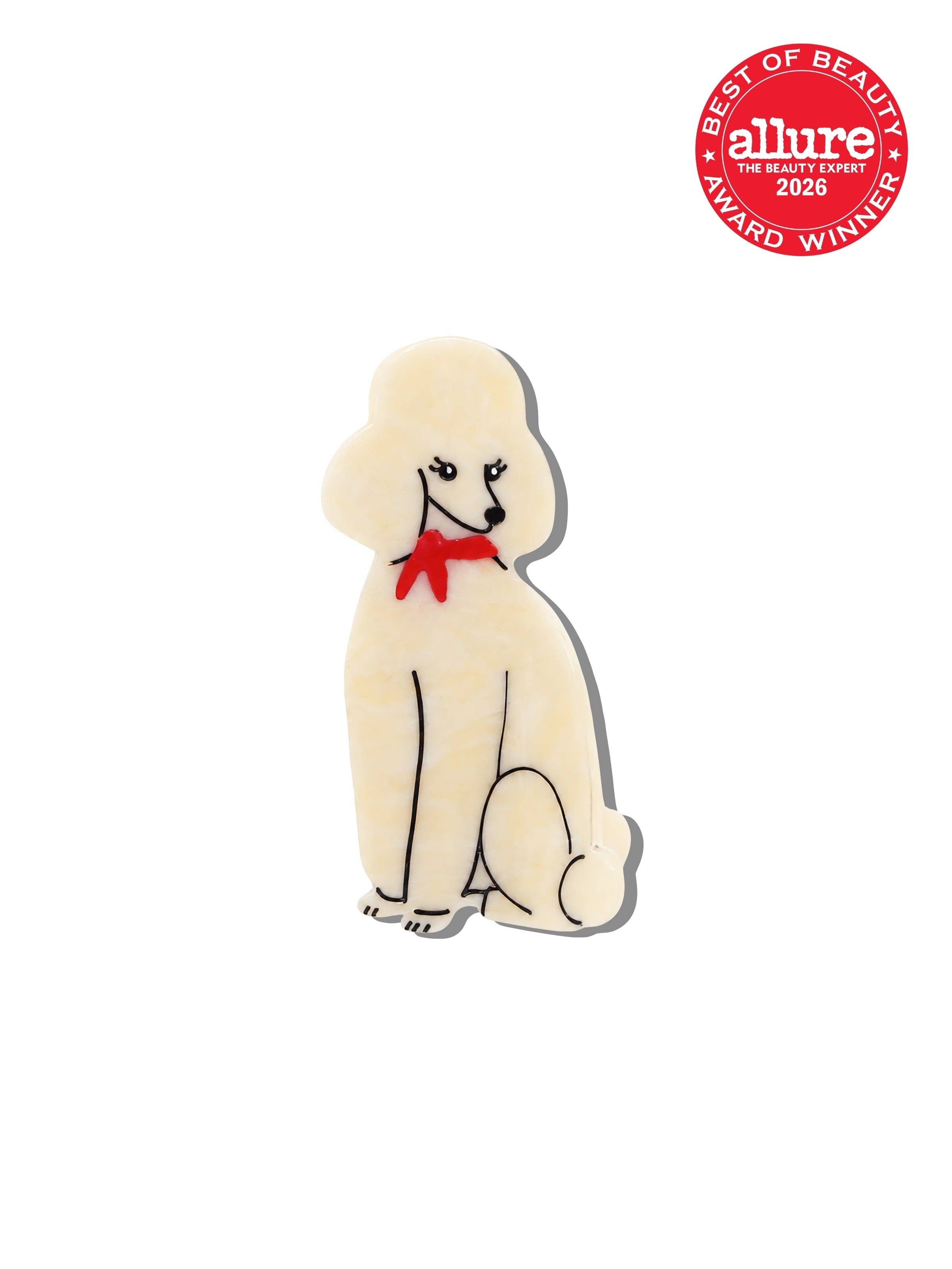 Hand-painted Poodle Claw Hair Clip | Eco-Friendly