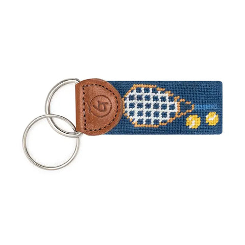 Tennis Needlepoint Keychain