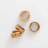 Wrapped Bamboo Napkin Rings | Set of 4