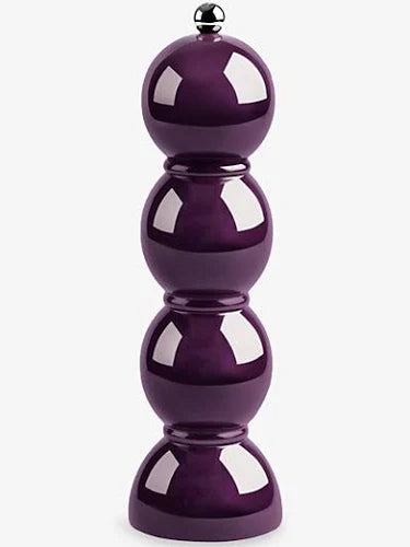 Bobbin Lacquer Salt or Pepper Mill-Aubergine
