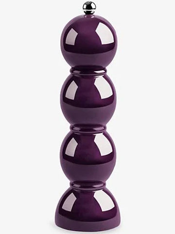 Bobbin Lacquer Salt or Pepper Mill-Aubergine