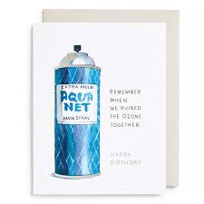 Aquanet Birthday Card