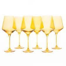 Yellow Wine Set of 6