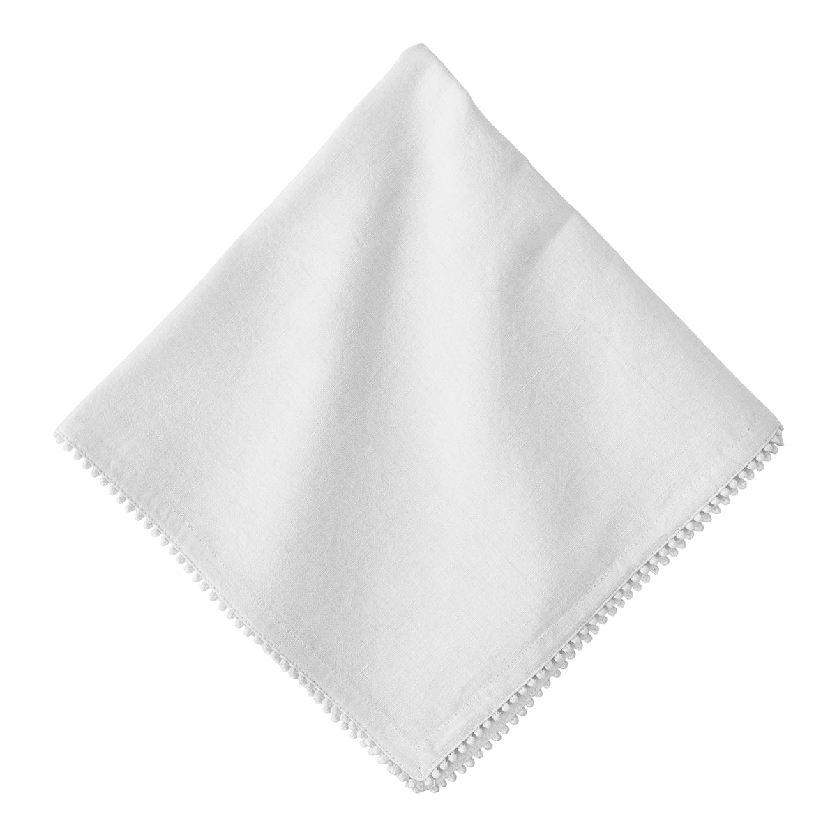 Berry Trim White Napkin-Set of Four