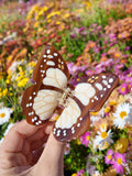 Hand-painted Boho Monarch Claw Hair Clip | Eco-Friendly: Baby Blue