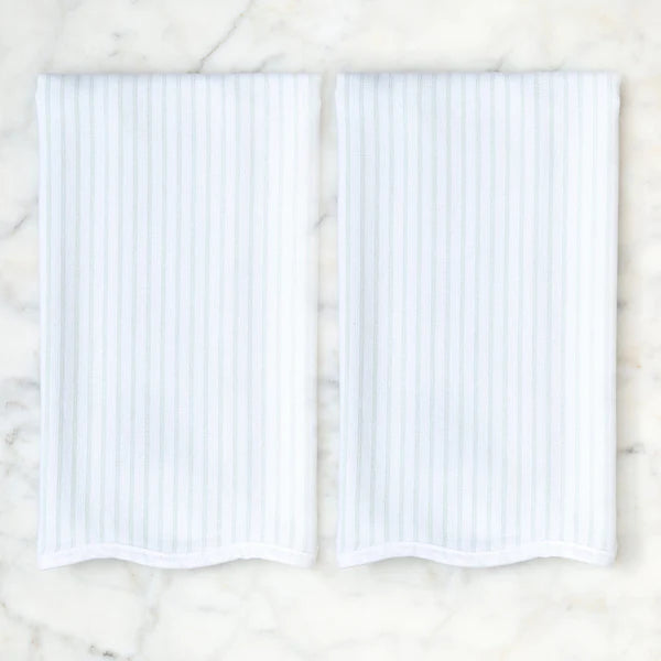 Kitchen Towels -Green Pinstripe