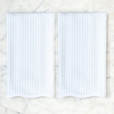 Kitchen Towels -Green Pinstripe