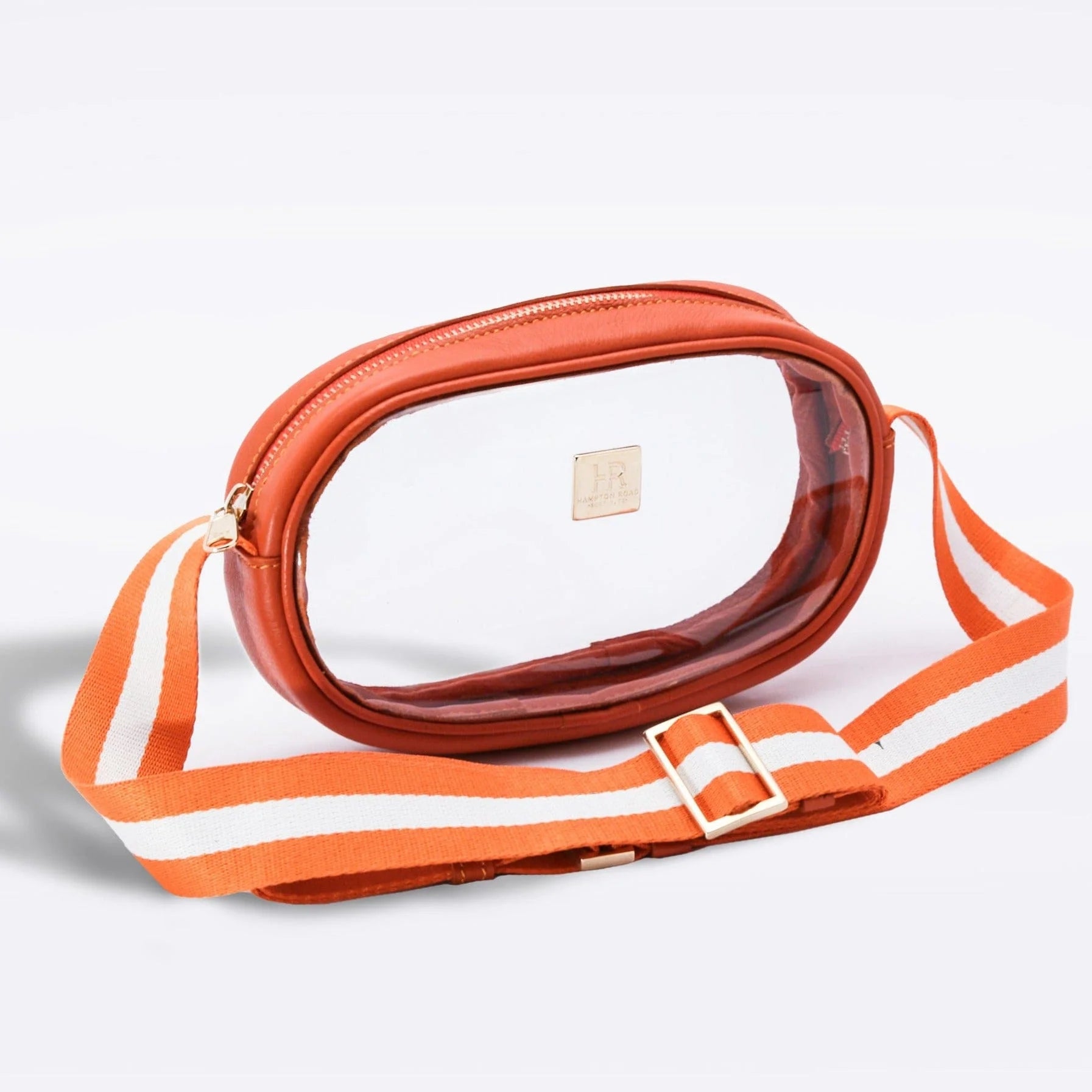 Tangerine Vinyl Annie + Orange and White Strap