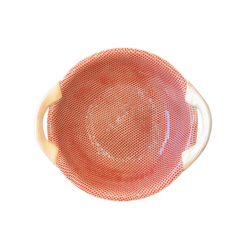 Vegetable Bowl with Handles - Honey Poppy