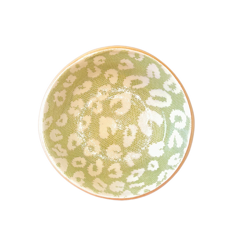 Small Pet Bowl - Leopard Citrus