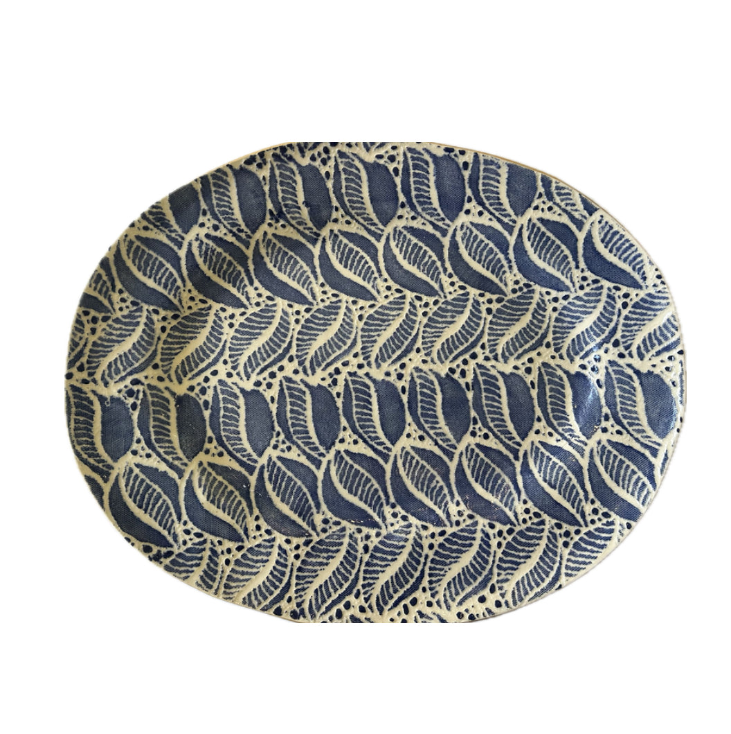 Cobalt Tahiti Medium Oval Platter