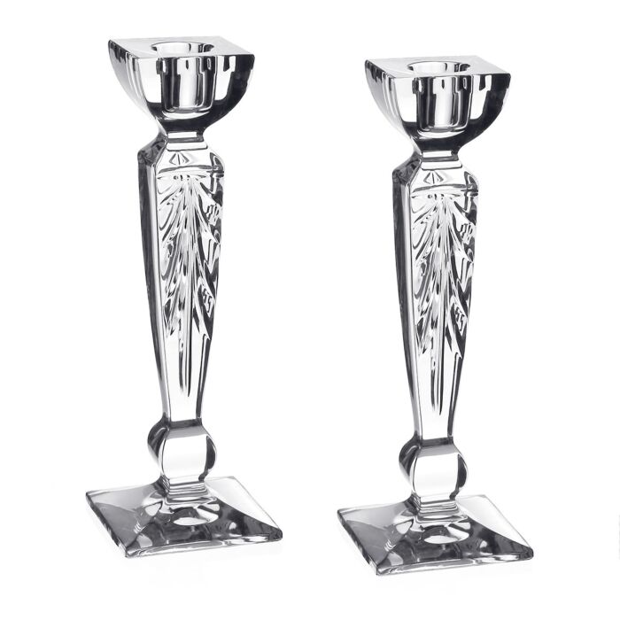 Iris Pair of Candlesticks 8"