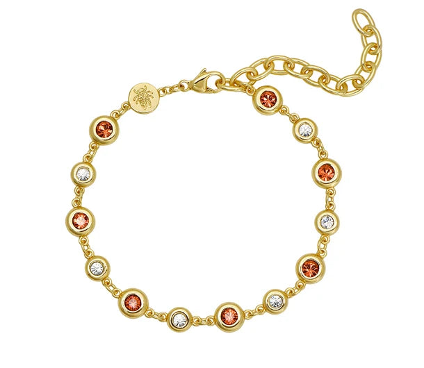 July Birthstone Bezel Bracelet