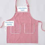 Kids’ Apron-Red Stripe with Trim