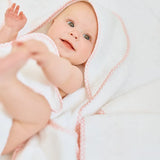 Baby Hooded Towel-Pink Gingham