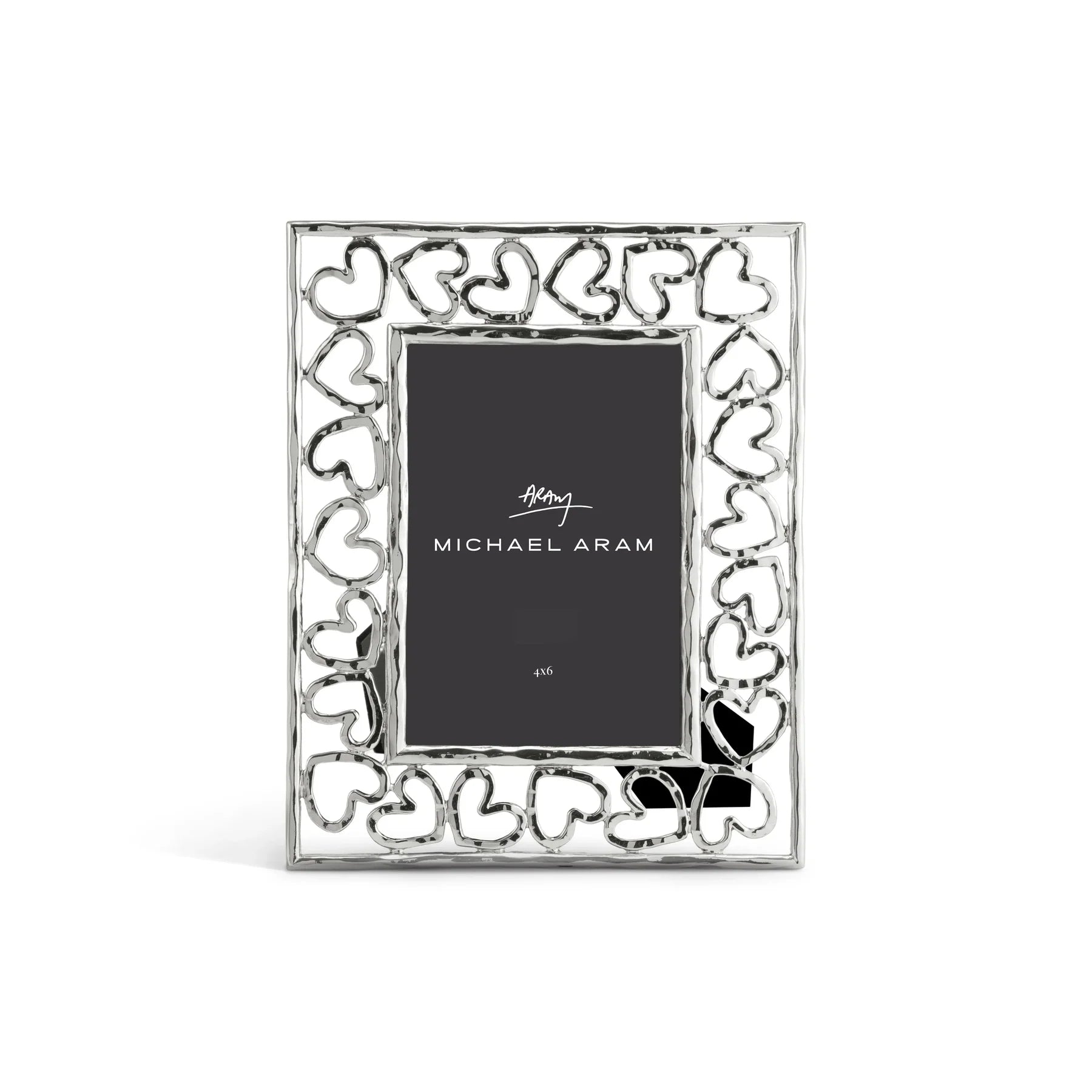 Heart Frame Silver-4x6