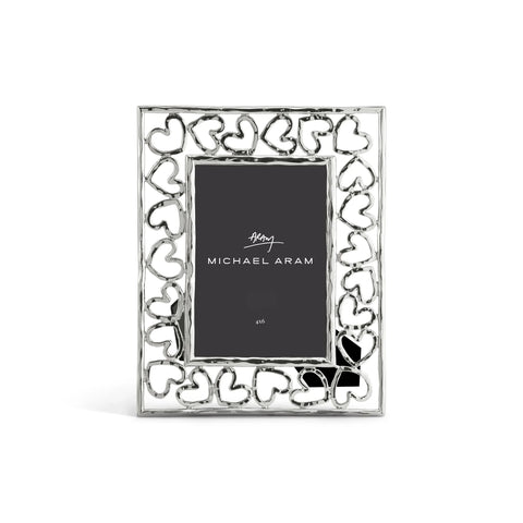 Heart Frame Silver-4x6