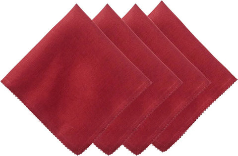 Berry Scallop Napkin Set/4 Ruby