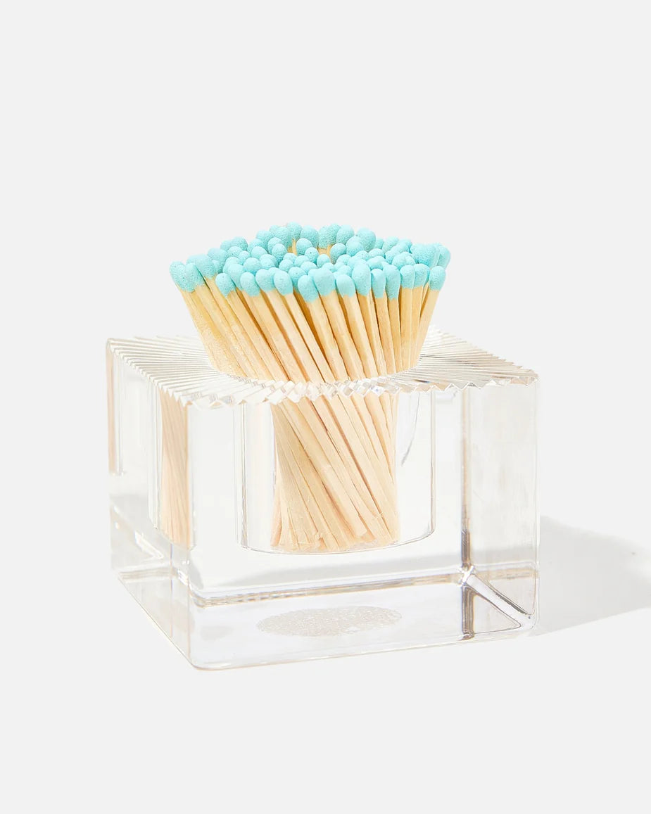 Square Match Striker-Light Blue Matches