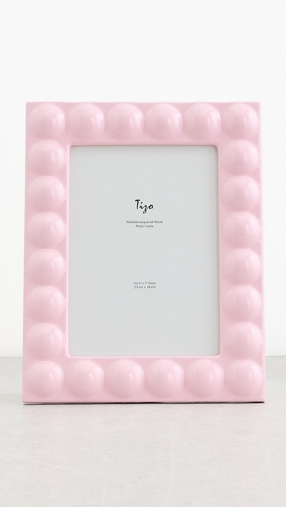 4x6 Pink Lacquer Wood Frame
