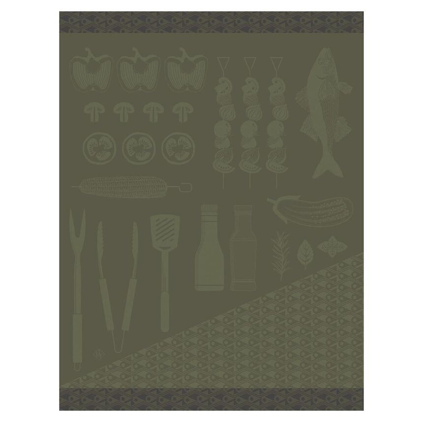 Tea Towel Braise-Green