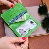 Business Card Case-Purple/Grass