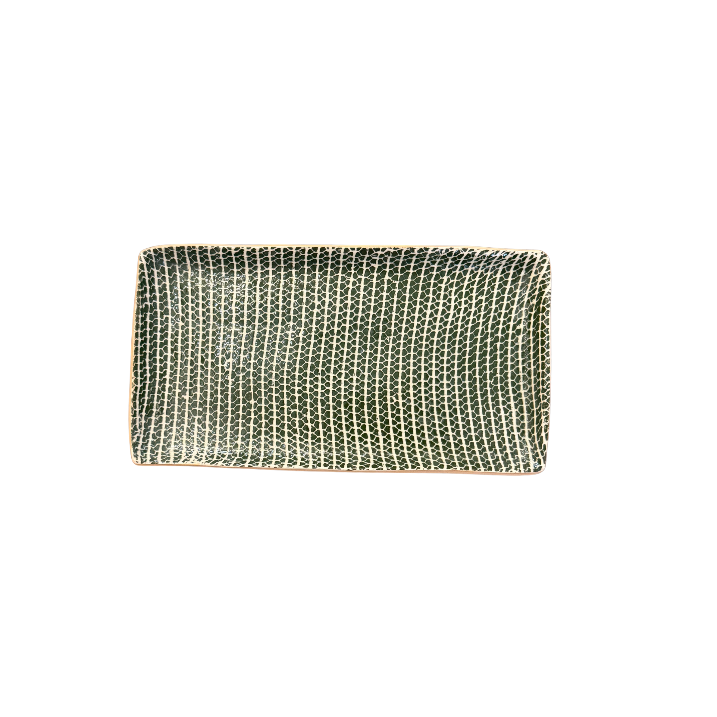 Small Rectangle Stacking Tray- Strata Pine