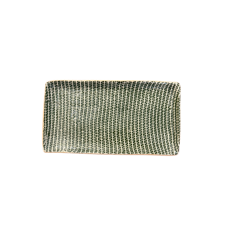 Small Rectangle Stacking Tray- Strata Pine