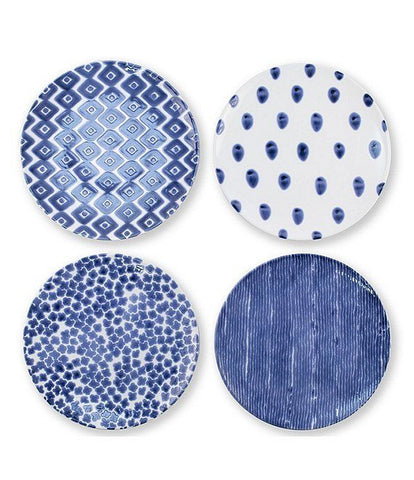 Santorini Assorted Dinner Plates-Set of 4